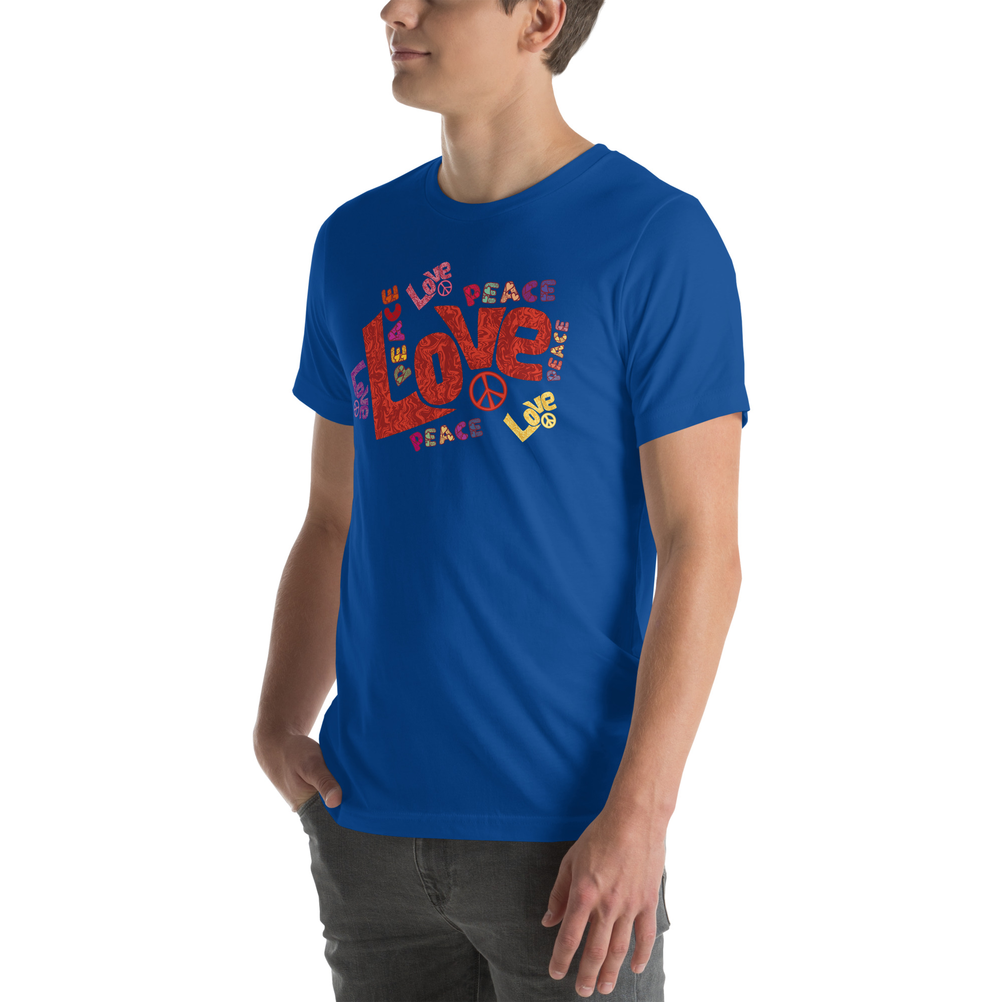 Peace and Love Sign and Art Unisex t-shirt 52 Peace and Love Sign and Art  Unisex t-shirt - Image 52